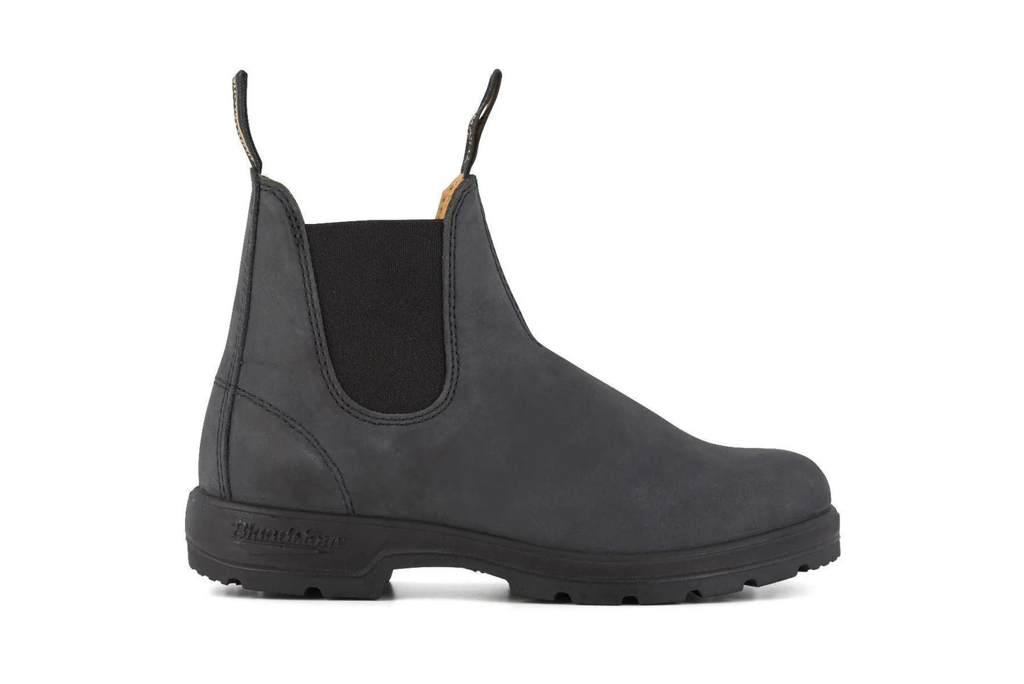 Blundstone 587 Rustic Black Leather Chelsea Boot