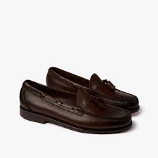 G.H. Bass Weejuns Larkin Tassel Loafers - Chocolate Leather