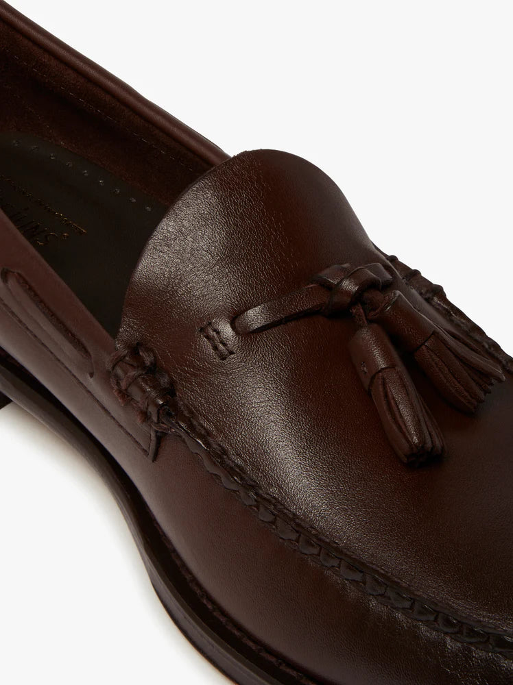 G.H. Bass Weejuns Larkin Tassel Loafers - Chocolate Leather