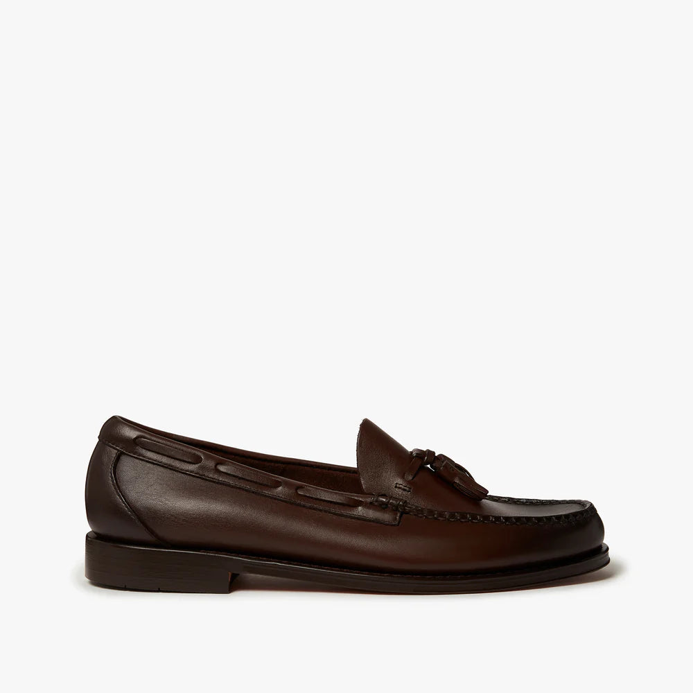 G.H. Bass Weejuns Larkin Tassel Loafers - Chocolate Leather