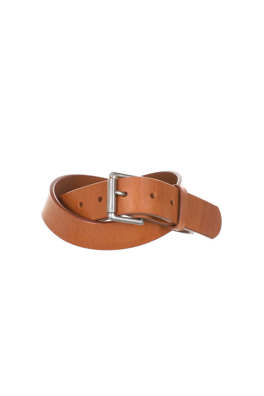 Barnes & Moore ‘Garrison’ Belt - Harness Tan/Nickel