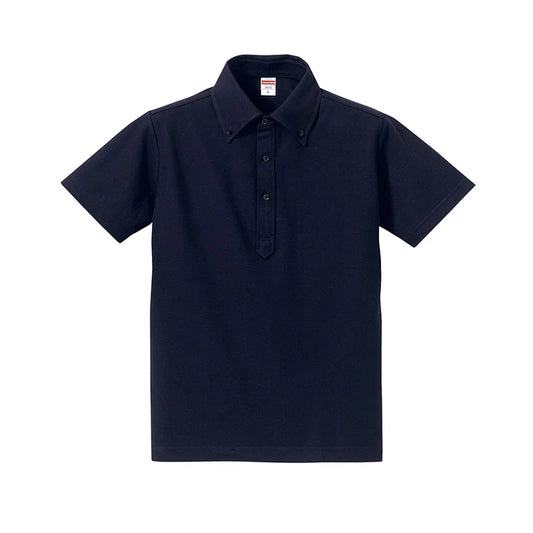 United Athle - Dry Pique Utility Polo Shirt (button down) - Navy