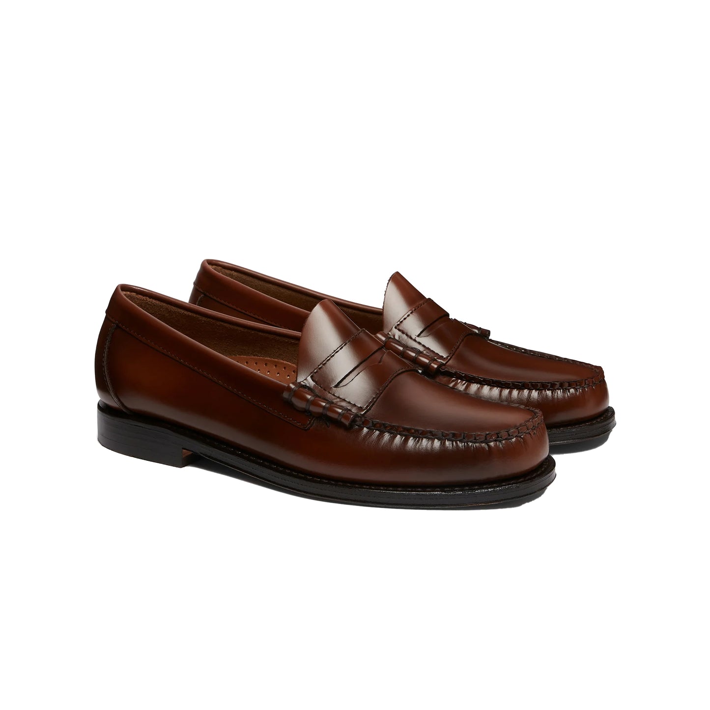 G.H.Bass Weejuns Larson Penny Loafer - Mid Brown Leather – American ...