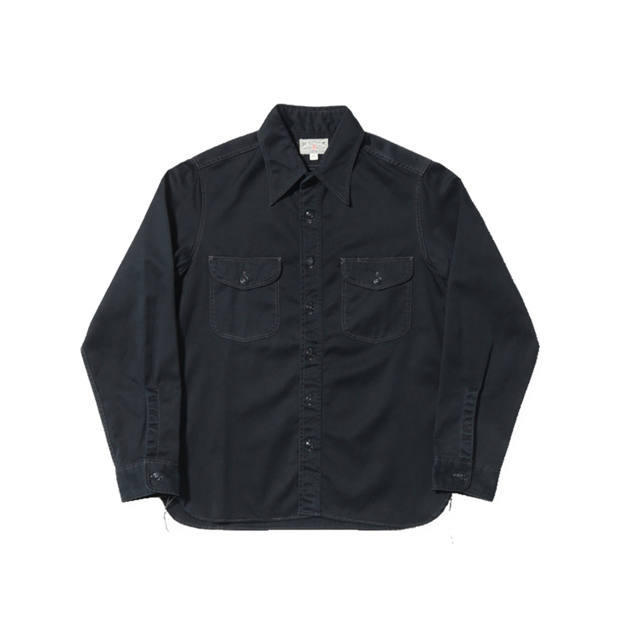 Buzz Rickson HBT Work Shirt Black – American Classics London