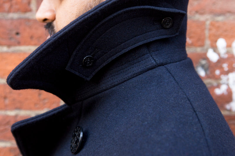 Genuine hot sale navy peacoat